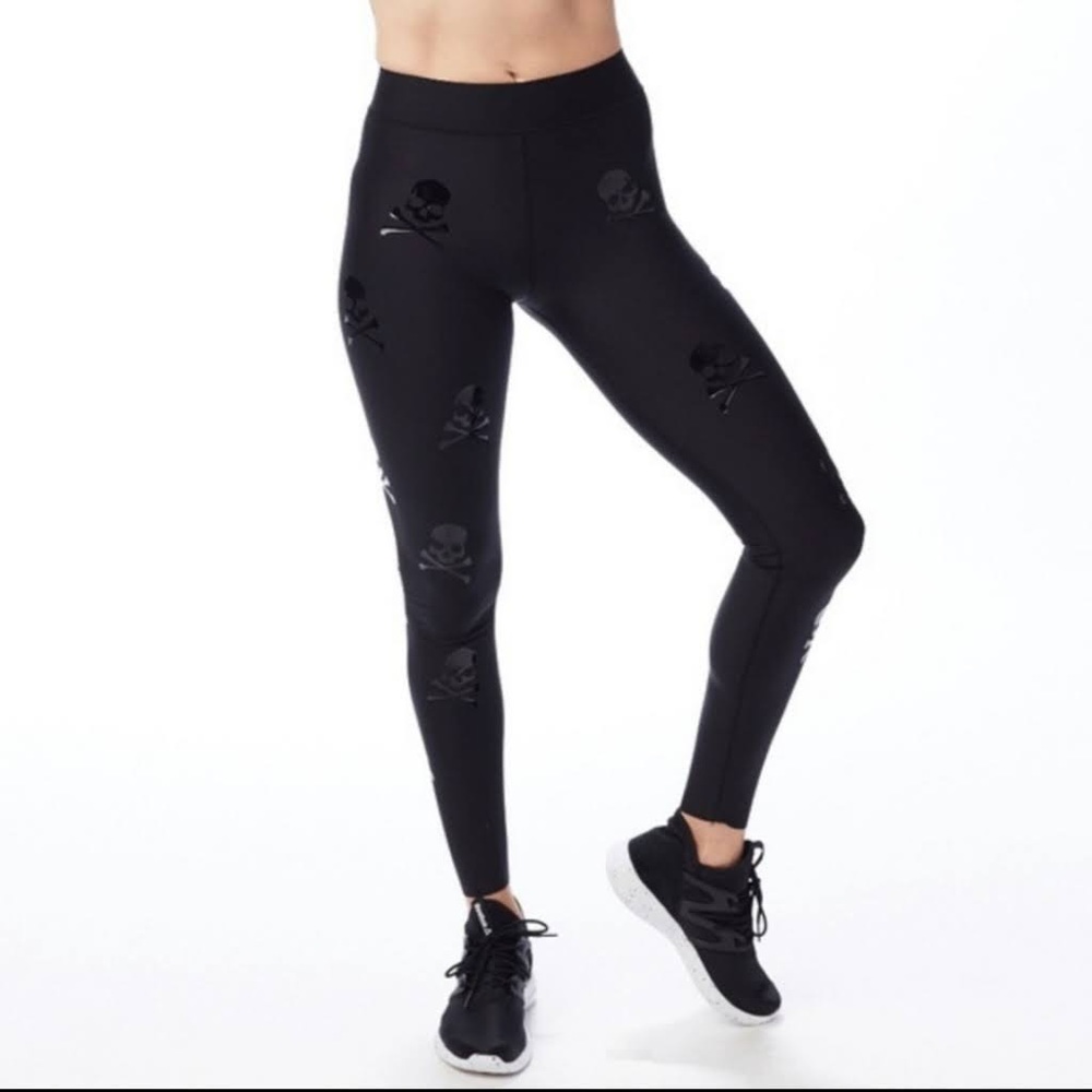 Ultracor x SoulCycle Black Lux Skull Leggings